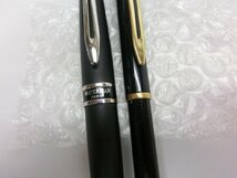 【YJ-0082】WATERMAN FRANCE ウォーターマン ボールペン マッドブラック×シルバー コンビカラー 他 2点 セット【千円市場】_画像8