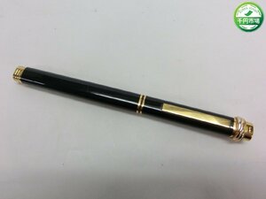 【YJ-0081】１円 Cartier カルティエ トリニティ ボールペン ブラック×ゴールド キャップ式 ヴィンテージ【千円市場】