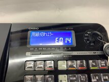 【N-5328】CASIO SR-S200 電子レジスター ブラック系 カシオ ドロアー 説明書付き 通電確認済 現状品【千円市場】_画像4