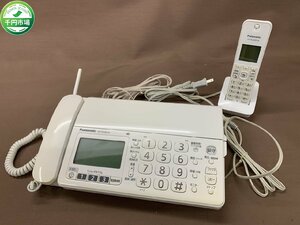 【O-5926】Panasonic パナソニック おたっくす FAX 電話 子機1台 KX-PZ200-W KX-FKD404-W セット 通電確認済 現状品【千円市場】