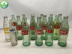 【YF-0236】ヴィンテージ コカ・コーラ Coca-Cola Coke 1リットル 1L 1000ml 他 空き瓶 16本 セット まとめ 空瓶 緑 同梱不可【千円市場】