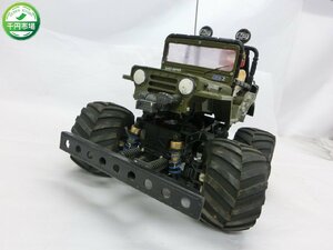 【N5-0052】レトロ TAMIYA 田宮模型 WILD WILLY 2 ワイルドウィリー2 ジープ JX-75 ラジコン 電動 ジャンク扱い【千円市場】