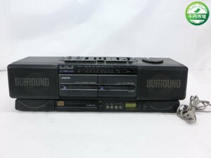 【HX-0373】レトロ 当時物 SANYO PH-WCD2 サンヨー ラジカセ CDプレーヤー 通電確認済 部品取り レストア ジャンク【千円市場】