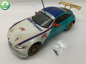 【N5-0094】TAMIYA タミヤ BMW Z4 M coupe Mクーペ TA05R? KO PROPO KR-202A 電動ラジコン 部品取り レストア 現状品【千円市場】