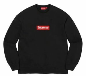 22FW Supreme Box Logo Crewneck Black Ｍ