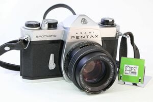 【同梱歓迎】実用■ペンタックス PENTAX SP+55mm F1.8■シャッター全速完動・露出計不良■2245