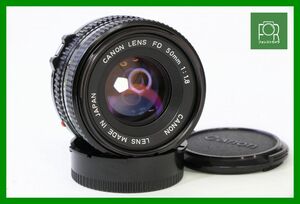 【同梱歓迎】【動作保証・点検済】良品■キヤノン Canon NEW FD 50mm F1.8■15355