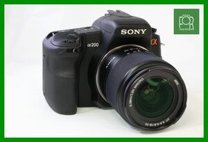 【同梱歓迎】【動作保証・点検済】良品■SONY α200 ボディ+DT 18-70mm F3.5-5.6■バッテリー付き・チャージャーなし■AAA246