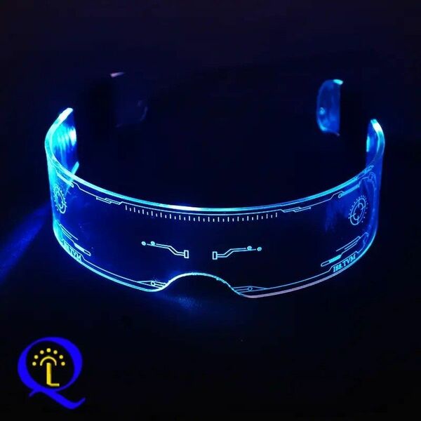 光るメガネ　7色LEDサングラス パーティー　サイバーグラス