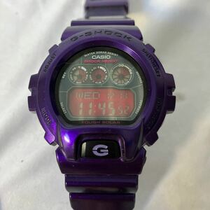 ○【500円スタート】CASIO カシオ G-SHOCK ジーショック 腕時計 GW-6900CC 稼動品 紫x赤 美品