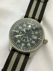 ○【500円スタート】FORTIS フォルティス Flieger (Submodel)595.10.46 自動巻き 稼動品 腕時計 