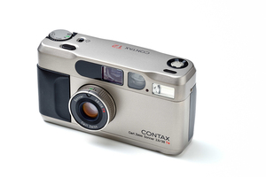 中古■CONTAX T2 コンタックスT2★動作確認済★本体電池、データーバック電池交換済★送料無料