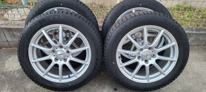 【中古品】205/55R17　ダンロップ　WM03　アルミホイルセット　2020年製造　#ステップワゴン　#マツダ3 #アクセラ　#ノア