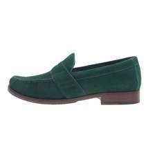 COLE HAAN コールハーン c11177 Penny Loafers Green Suede Leather スエードレザー コインローファー グリーン系 9.5【中古】_画像2