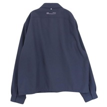 オーエーエムシー OAMC 20SS OAMQ603486 SYSTEM SHIRT システム シャツ ネイビー系 XL【中古】_画像2