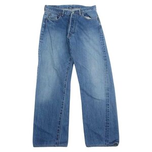 Denime ドゥニーム ボタンフライ 赤耳 裏リベット デニムパンツ インディゴブルー系【中古】