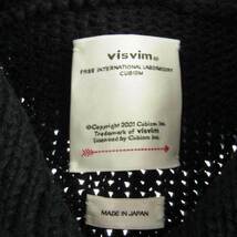 VISVIM ビズビム 23AW 0123205012003 AMPLUS SB KNIT HOODIE P.O. アンプラス フーディ ニット パーカー ブラック系 1【極上美品】【中古】_画像4