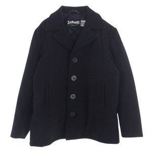 schott ショット 75624 USA製 P COAT ピーコート ブラック系 40【中古】