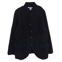 COMME des GARCONS コムデギャルソン 22AW FJ-J001 SHIRT plain broadcloth wool ウール ジャケット ブラック系 XS【中古】_画像1