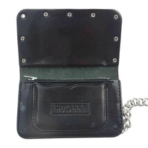 TENDERLOIN テンダーロイン T-WALLET BS ボルネオスカル レザー ウォレット ダークブラウン系【中古】_画像4