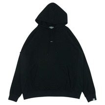 シークエル SEQUEL SQ-20AW-HD04 PULLOVER HOODIE ロゴ プリント プルオーバー パーカー 日本製 ブラック系 M【中古】_画像1