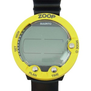 SUUNTO スント SS015964000 不動品 Zoop Yellow ズープ イエロー ダイブウォッチ ブラック系 イエロー系【美品】【中古】