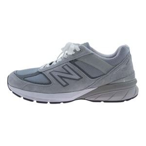 NEW BALANCE ニューバランス M990GL5 USA製 ローカット スニーカー グレー系 28cm【中古】