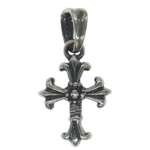 TRAVIS WALKER Travis Walker MINI DOUBLE CROSS CHARM Mini двойной Cross очарование подвеска с цепью оттенок серебра [ б/у ]