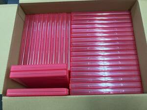 中古　DVDトールケース（ピンク）3０枚 /ゆうパック80サイズ