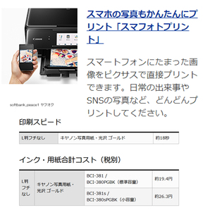 送料無料「新品 Canon PIXUS TS8130 高性能 インクジェット プリンタ 複合機 ブラック」キャノン レーベルプリント スキャナー A4 コピー機の画像9