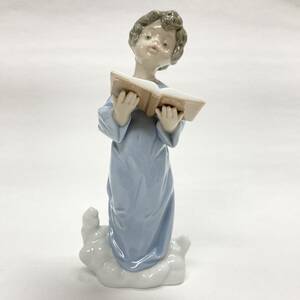 1989年 LLADRO リヤドロ フィギュリン 陶器人形 陶磁器 天使の歌声 ブルーエンジェル 17cm [49LHM/5724]