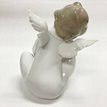 LLADRO(リヤドロ) フィギュリン 陶器人形 陶磁器 天使の考え事 エンジェル Angel dreaming [4961]_画像3