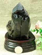 AAA級【魔除け】◆天然モリオン(黒水晶）クラスター177C6-105C76Z_画像1