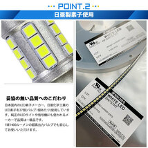 T16 バックランプ球 バルブ LED monster 1400lm ホワイト 6500K 2個 後退灯 11-H-1_画像6