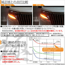 トヨタ エスクァイア (80系 後期) 対応 LED FR ウインカーランプ T20S 極-KIWAMI- 270lm アンバー 1700K 2個 6-A-3_画像2