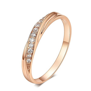 18KRGP top class zirconia ring ring rose Gold 