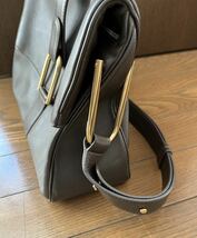 ◆DELVAUX デルヴォー　ショルダーバッグ 　ブラウン　レザー　ゴールド金具◆_画像4