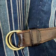 fernand leather leather w ring belt フェルナンドレザー リングベルトアメリカ製 aurora shoes オーロラシューズ_画像2