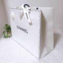 シャネル「CHANEL」ショッパー 銀座限定 限定メッセージカード付き (3275) 正規品 付属品 紙袋 ショップ袋 ブランド袋 折らずに配送 大きめ_画像3