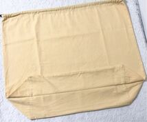 ルイヴィトン「 LOUIS VUITTON 」バッグ保存袋 旧型(3279）正規品 付属品 内袋 布袋 巾着袋 43(平置き62)×50×17cm マチあり 大きめ_画像3