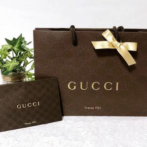 グッチ 「 GUCCI 」ショッパー 小物用 封筒付き (2046) GG型押し 正規品 付属品 ブランド紙袋 ショップ袋 小物箱サイズ 折らずに配送