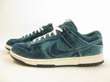 NIKE / ナイキ WMNS DUNK LOW Atomic Teal DZ5224-300 ダンク アトミック ティール ベロア メンズ サイズ : 28.5cm スニーカー_画像2