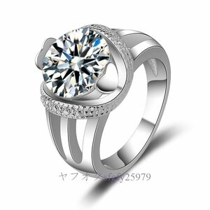 A827I☆新品人気 おしゃれでシンプル チタン鋼 レディース ダイヤの指輪