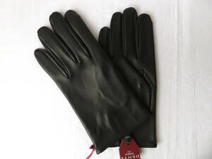  new goods DentstentsuDaniel leather glove S 007 Sky four ru black gift box entering hair sheep Anne la India lining less leather gloves Bond