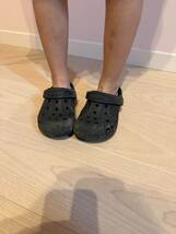 黒 クロックス CROCS サンダル_画像1