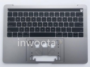 APPLE Macbook Pro A1706 英語キーボード パームレスト 色はスペースグレイです