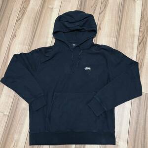 STUSSY STOCK LOGO HOODIE 黒 L ステューシー パーカー 