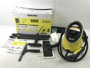 ★湘/KARCHER/スチームクリーナー/SCJTK20/通電確認済/動作未確認/黄色/箱・説明書付き/ケルヒャー/11.24-174 ST