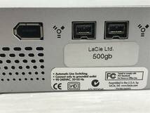 湘/LaCie/外付けハードディスク/300893J/動作未確認/500GB/HDD/90-240VAC/50〜60hz/Lacie Ltd/電源アダプタ付き/ラシー/11.24-187MO_画像7