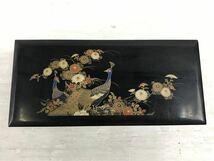 建/駿河漆器/オルゴール/宝石箱/成人式/静岡市制100周年/蒔絵/孔雀/インテリア小物/エーデルワイス/建-77 SY_画像2